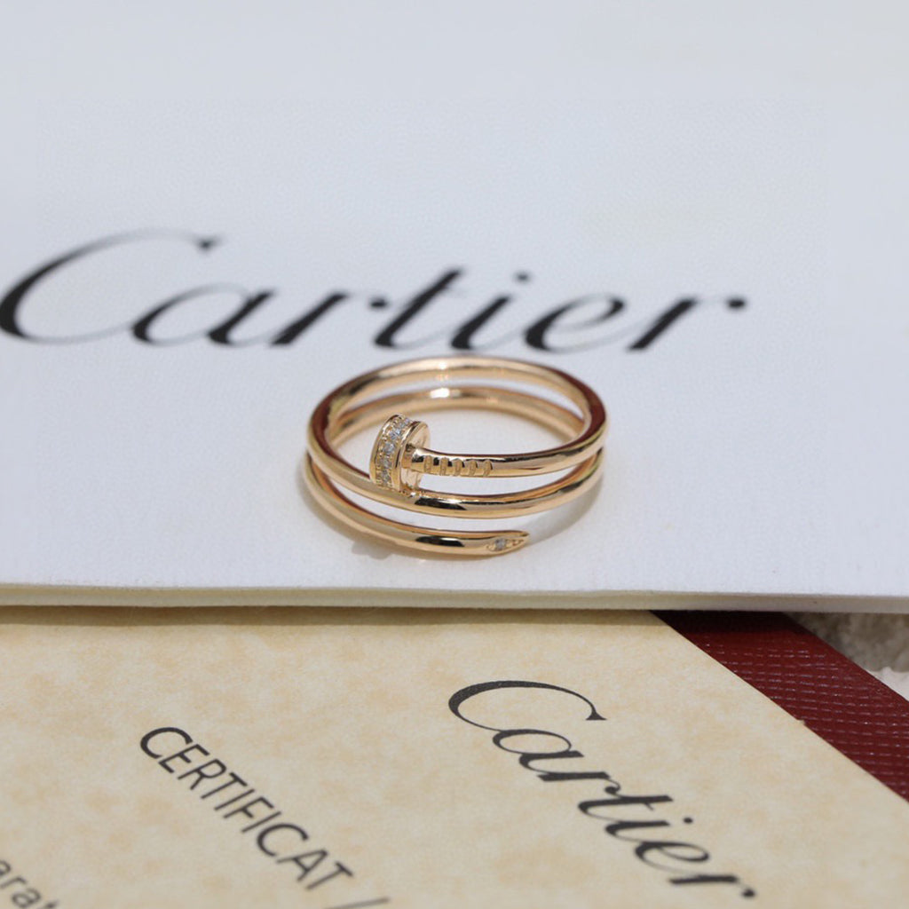 [Rani Jewelry] JUSTE RING 4.8MM HALF DIAMOND