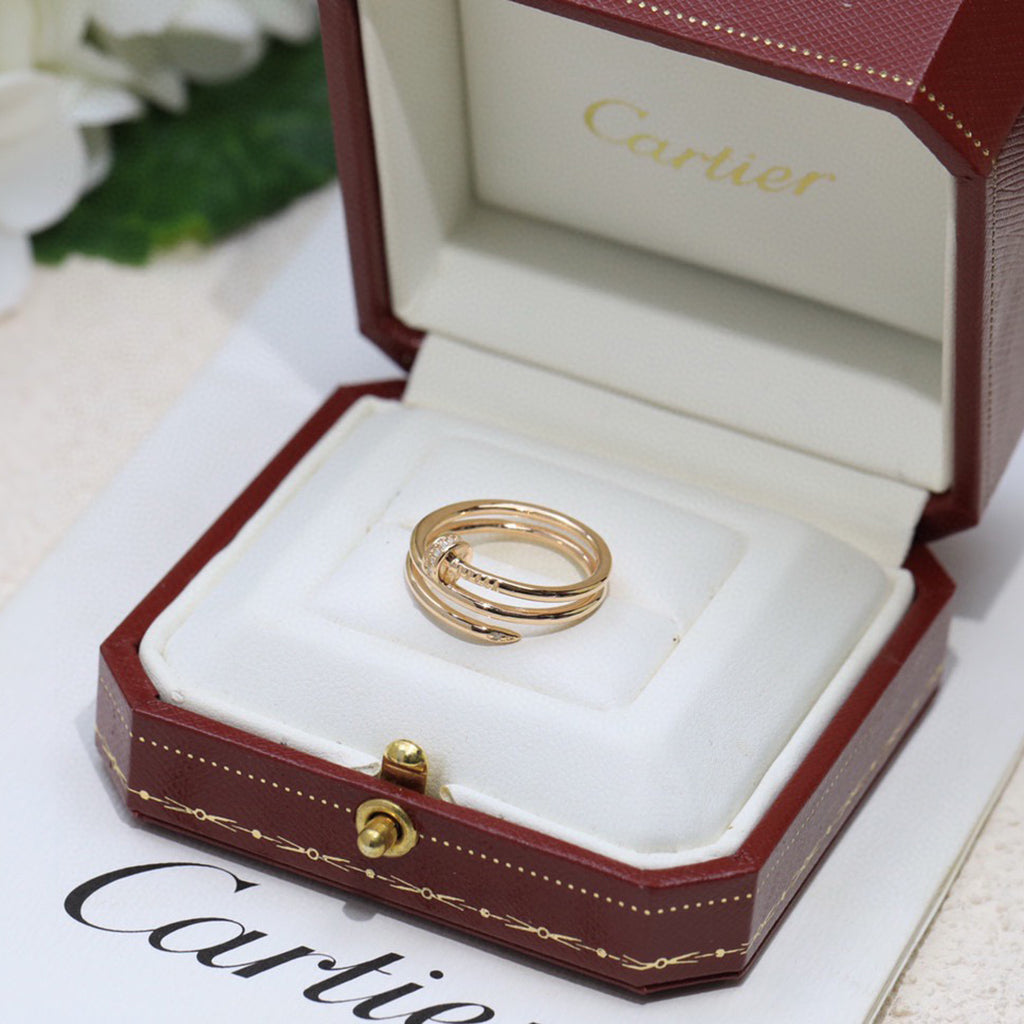 [Rani Jewelry] JUSTE RING 4.8MM HALF DIAMOND