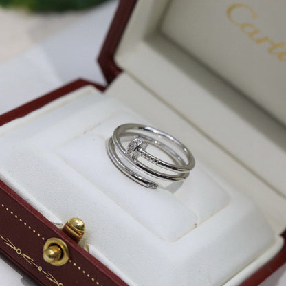 [Rani Jewelry] JUSTE RING 4.8MM HALF DIAMOND