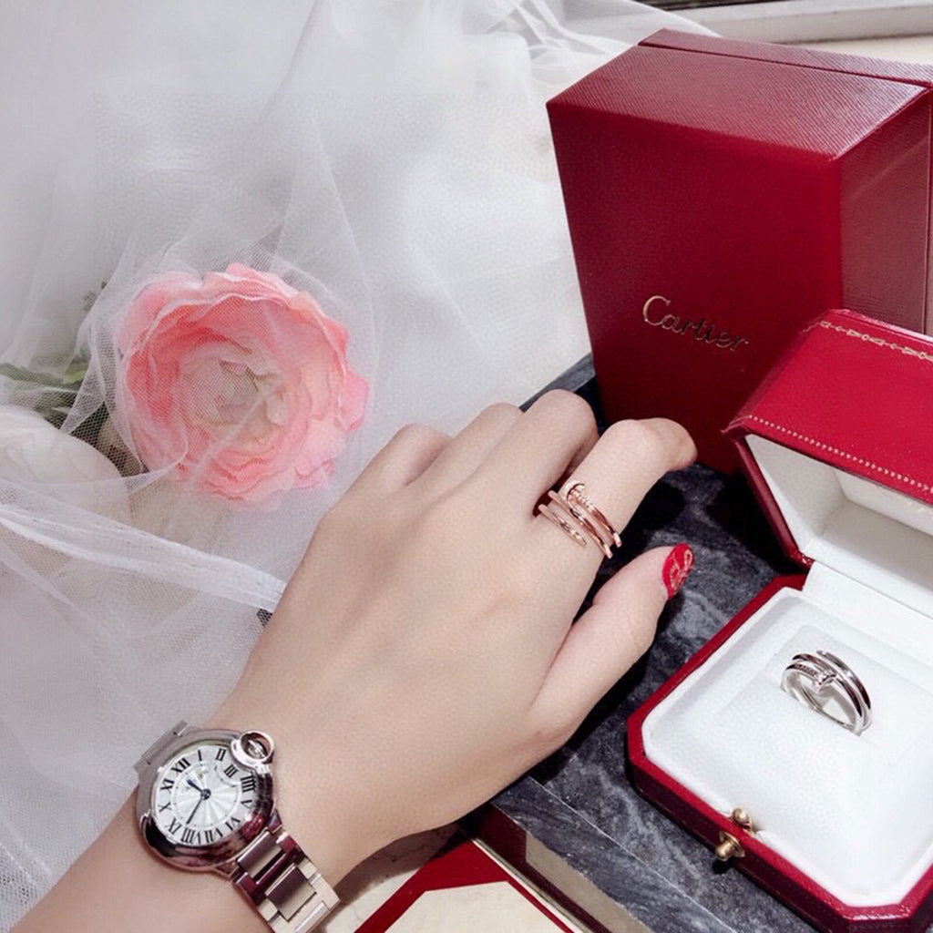 [Rani Jewelry] JUSTE RING 4.8MM HALF DIAMOND