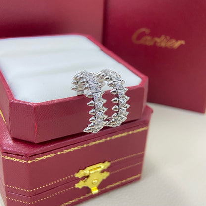 [Rani Jewelry] CLASH 6.4MM FULL DIAMOND SMALL EARRINGS