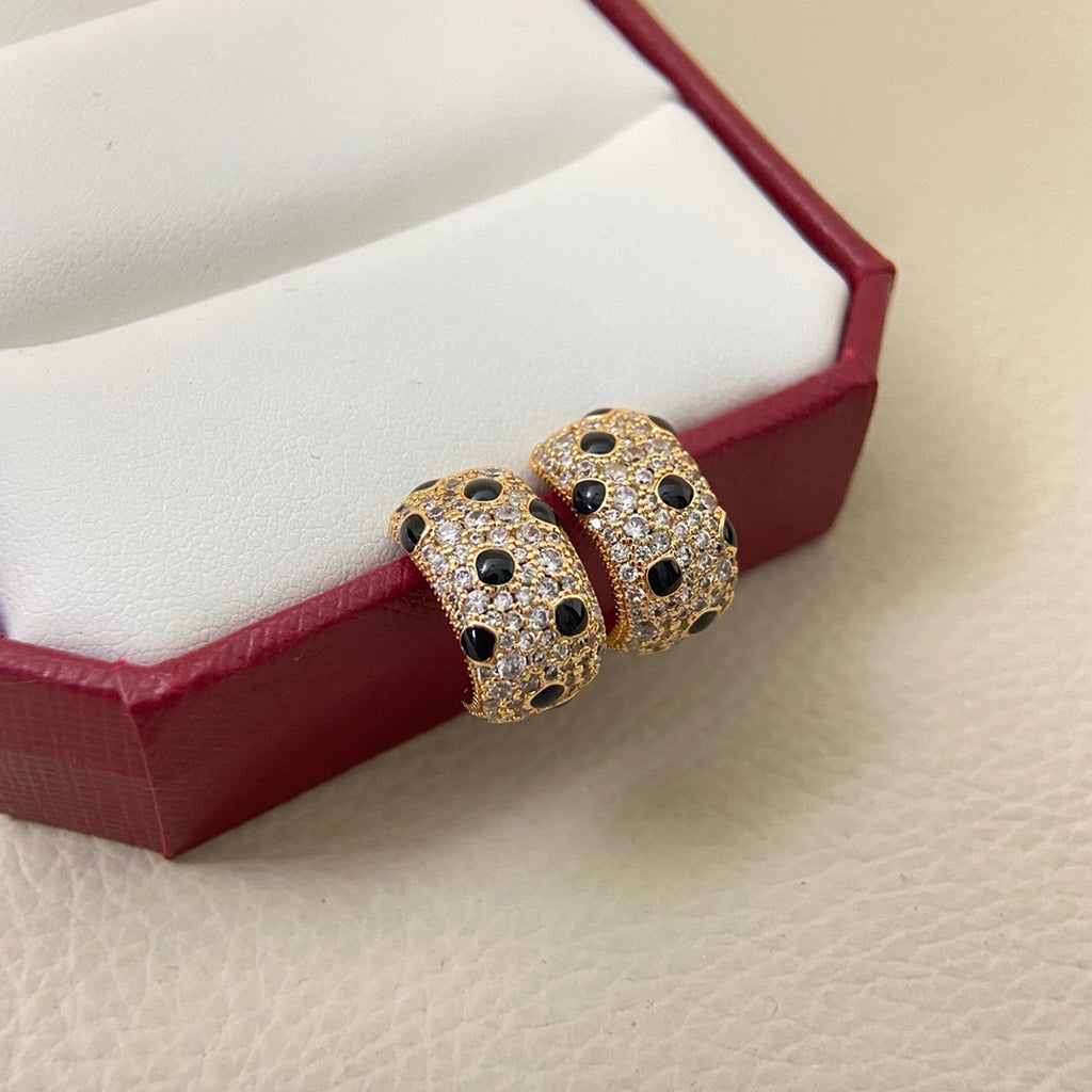 [Rani Jewelry] PANTHERE MINI FULL DIAMOND EARRINGS