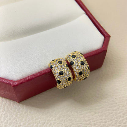 [Rani Jewelry] PANTHERE MINI FULL DIAMOND EARRINGS