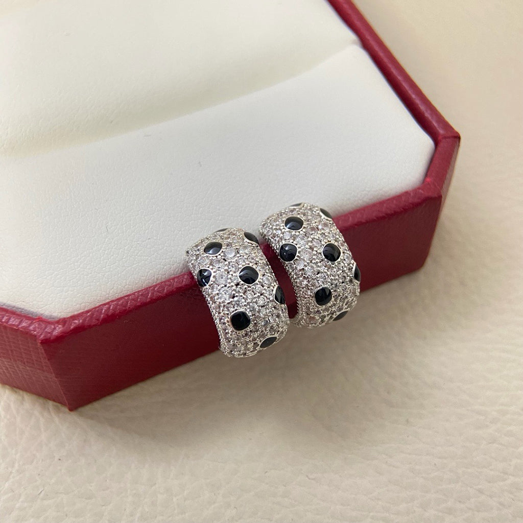 [Rani Jewelry] PANTHERE MINI FULL DIAMOND EARRINGS