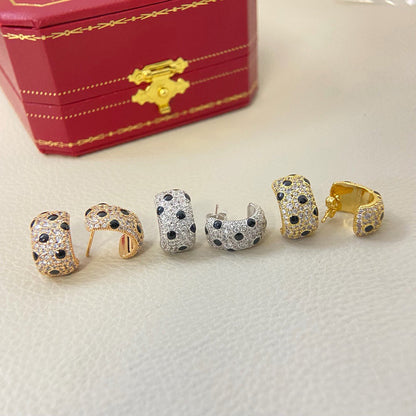 [Rani Jewelry] PANTHERE MINI FULL DIAMOND EARRINGS