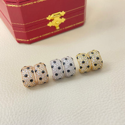 [Rani Jewelry] PANTHERE MINI FULL DIAMOND EARRINGS