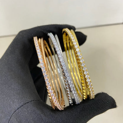 [Rani Jewelry] ETINCELLE HALF-PAVED DIAMOND BRACELET
