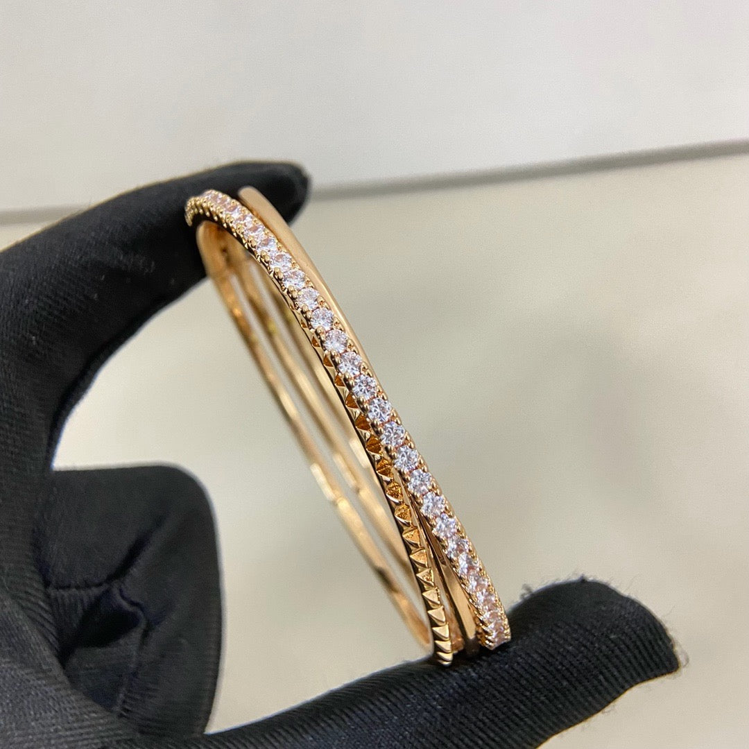 [Rani Jewelry] ETINCELLE HALF-PAVED DIAMOND BRACELET