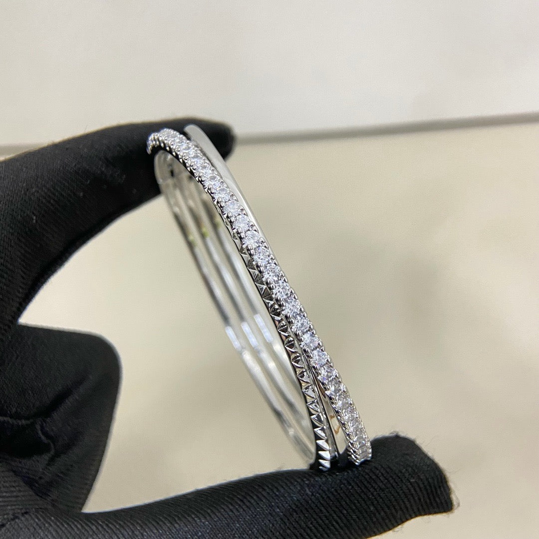 [Rani Jewelry] ETINCELLE HALF-PAVED DIAMOND BRACELET