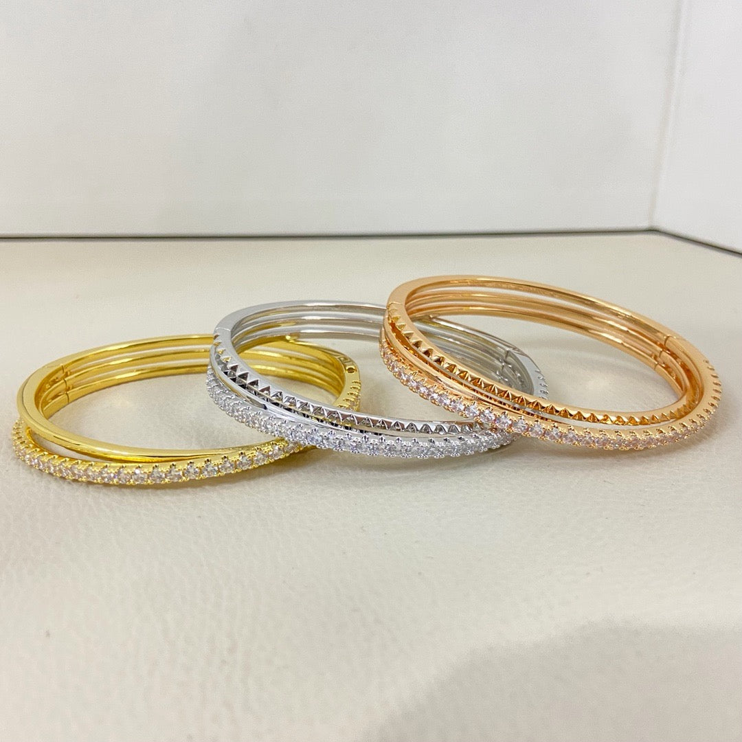 [Rani Jewelry] ETINCELLE HALF-PAVED DIAMOND BRACELET