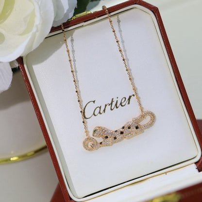 [Rani Jewelry] PANTHERE PAVED DIAMOND NECKLACE