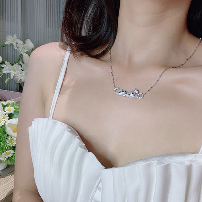 [Rani Jewelry] PANTHERE PAVED DIAMOND NECKLACE