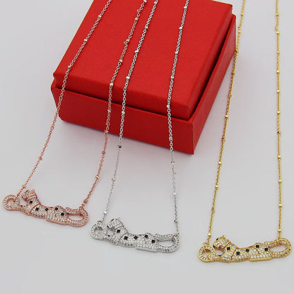 [Rani Jewelry] PANTHERE PAVED DIAMOND NECKLACE