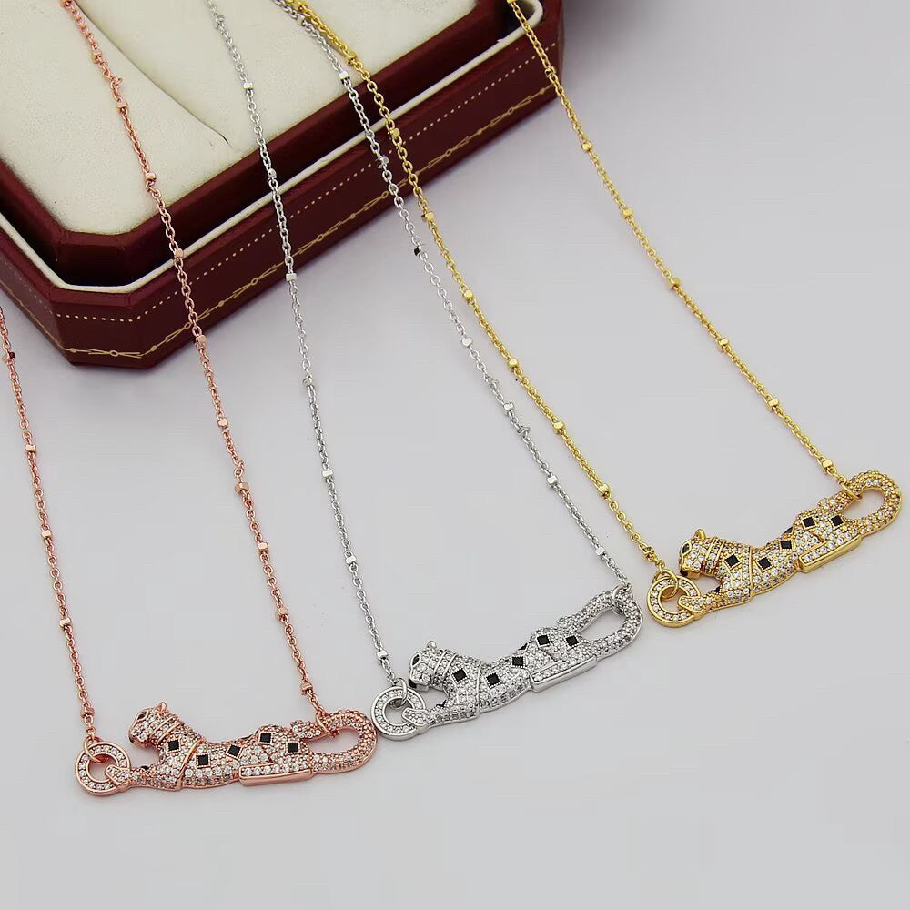 [Rani Jewelry] PANTHERE PAVED DIAMOND NECKLACE