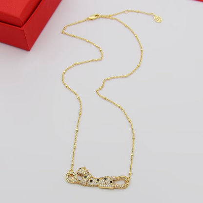 [Rani Jewelry] PANTHERE PAVED DIAMOND NECKLACE