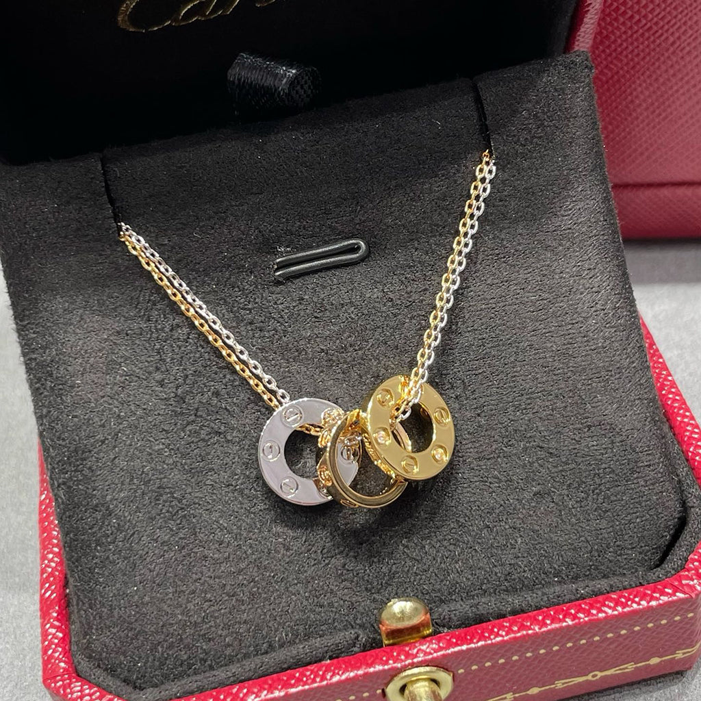 [Rani Jewelry] LOVE 6 DIAMOND PENDANT NECKLACE