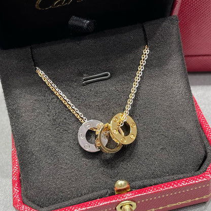 [Rani Jewelry] LOVE 6 DIAMOND PENDANT NECKLACE