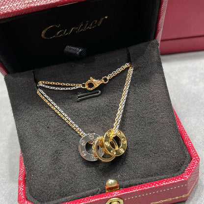 [Rani Jewelry] LOVE 6 DIAMOND PENDANT NECKLACE