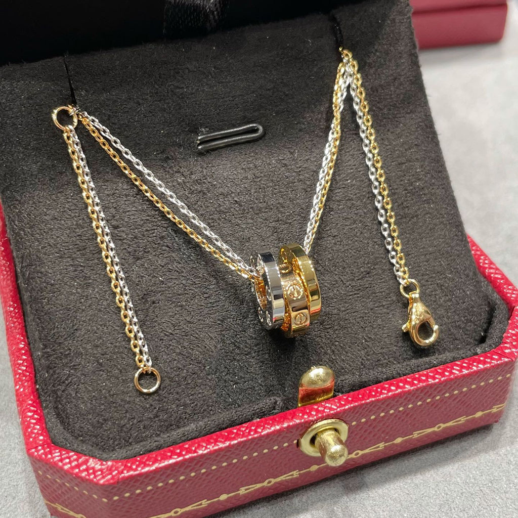 [Rani Jewelry] LOVE 6 DIAMOND PENDANT NECKLACE