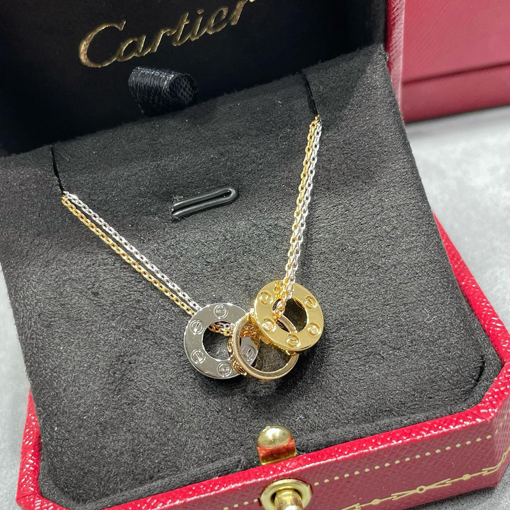 [Rani Jewelry] LOVE 6 DIAMOND PENDANT NECKLACE