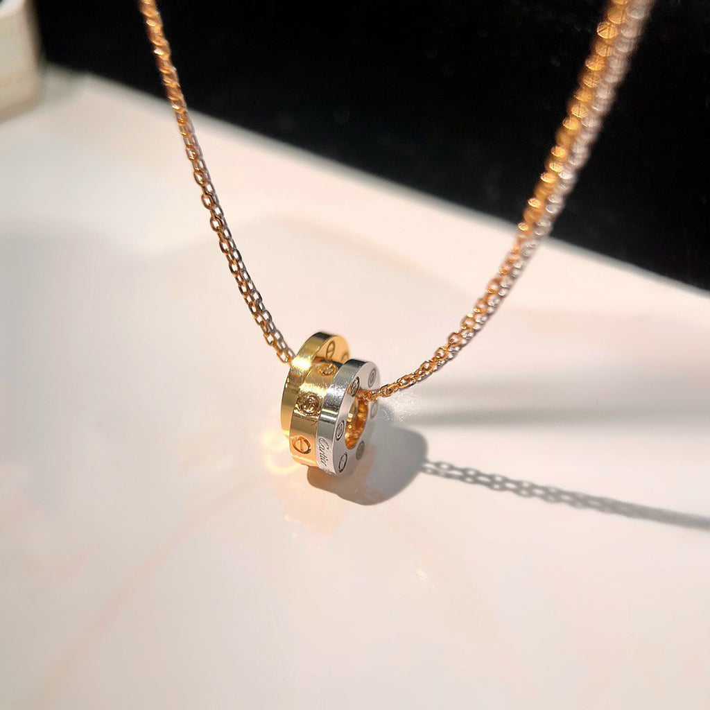 [Rani Jewelry] LOVE 6 DIAMOND PENDANT NECKLACE