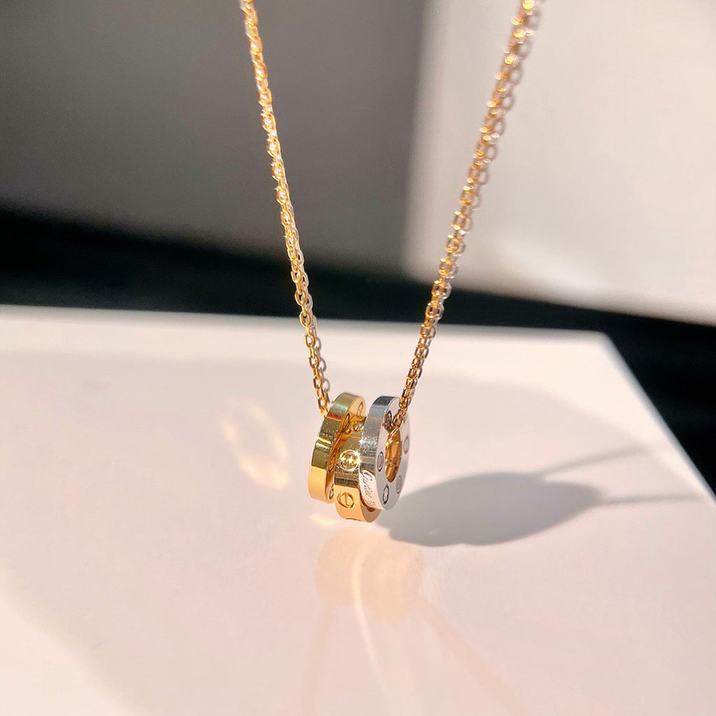 [Rani Jewelry] LOVE 6 DIAMOND PENDANT NECKLACE