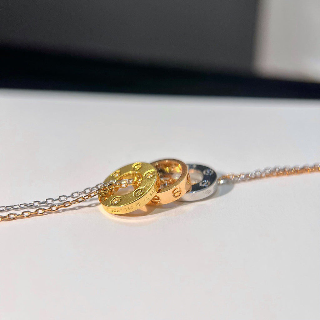[Rani Jewelry] LOVE 6 DIAMOND PENDANT NECKLACE