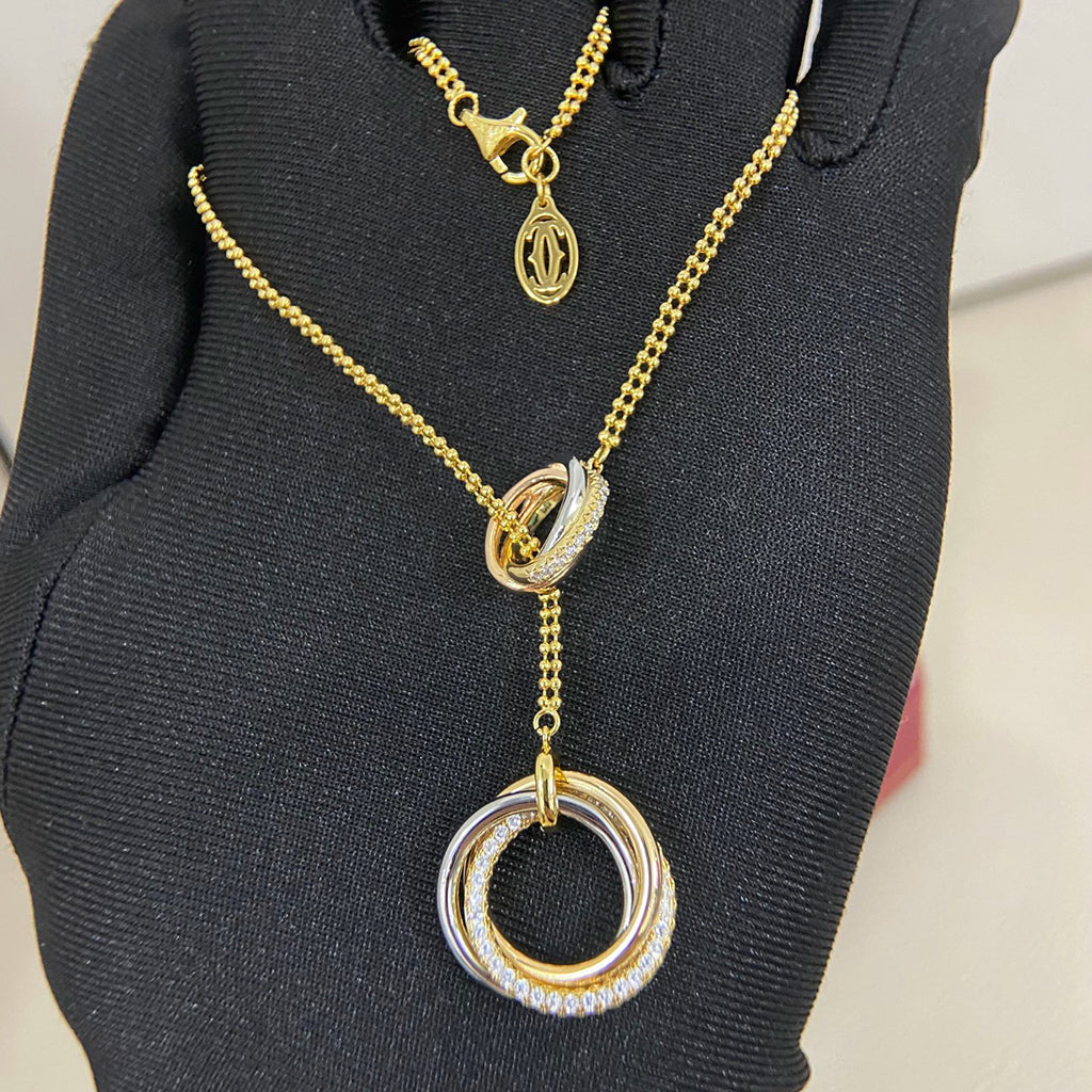 [Rani Jewelry] TRINITY DIAMONDS NECKLACE