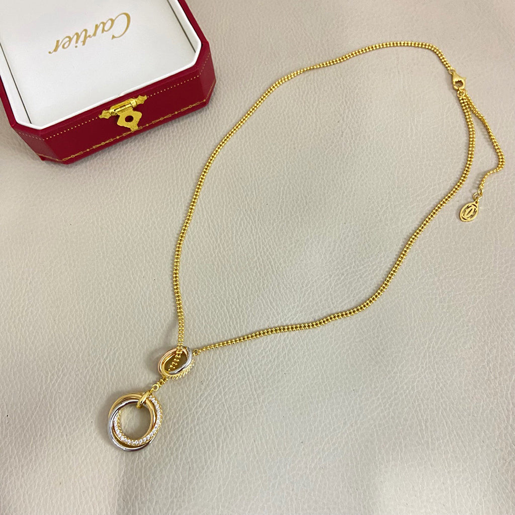 [Rani Jewelry] TRINITY DIAMONDS NECKLACE
