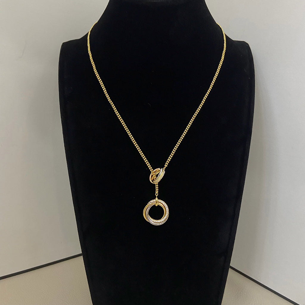 [Rani Jewelry] TRINITY DIAMONDS NECKLACE