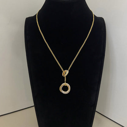 [Rani Jewelry] TRINITY DIAMONDS NECKLACE