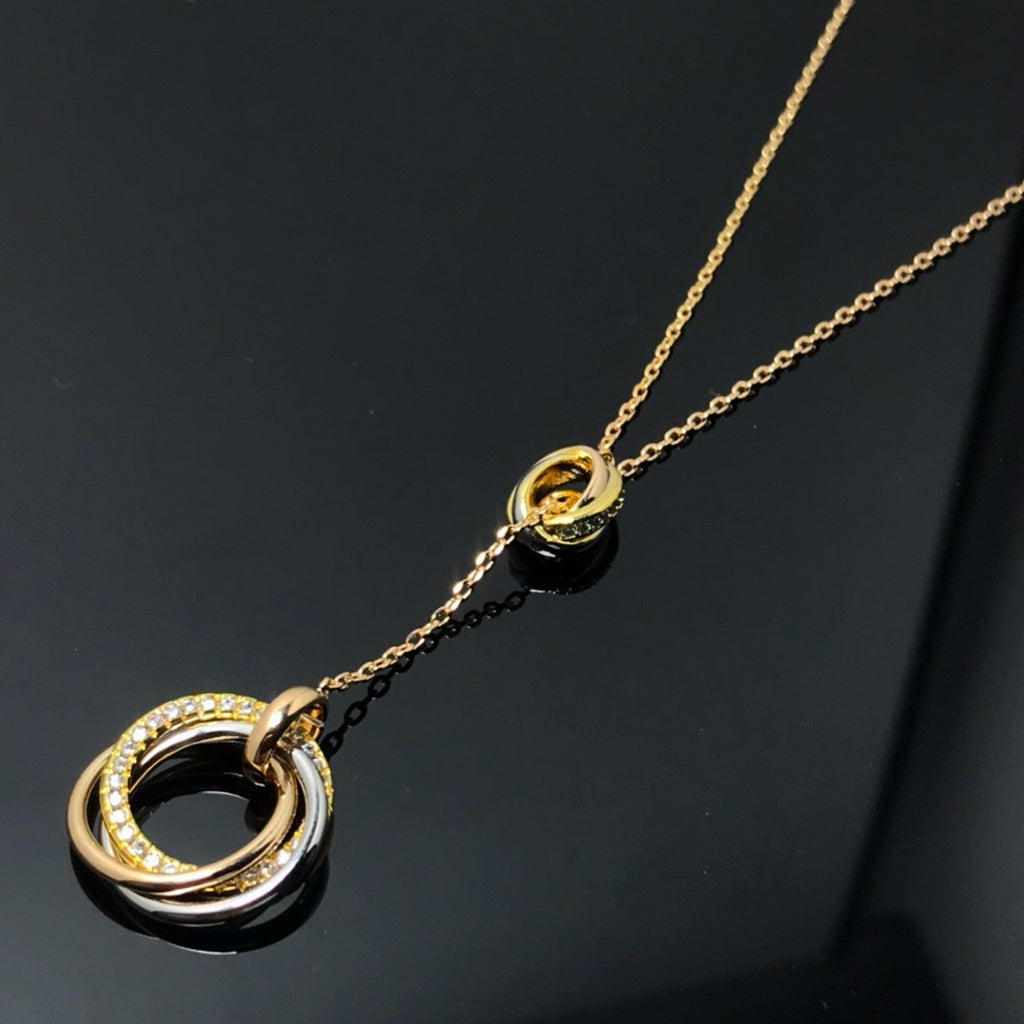 [Rani Jewelry] TRINITY DIAMONDS NECKLACE