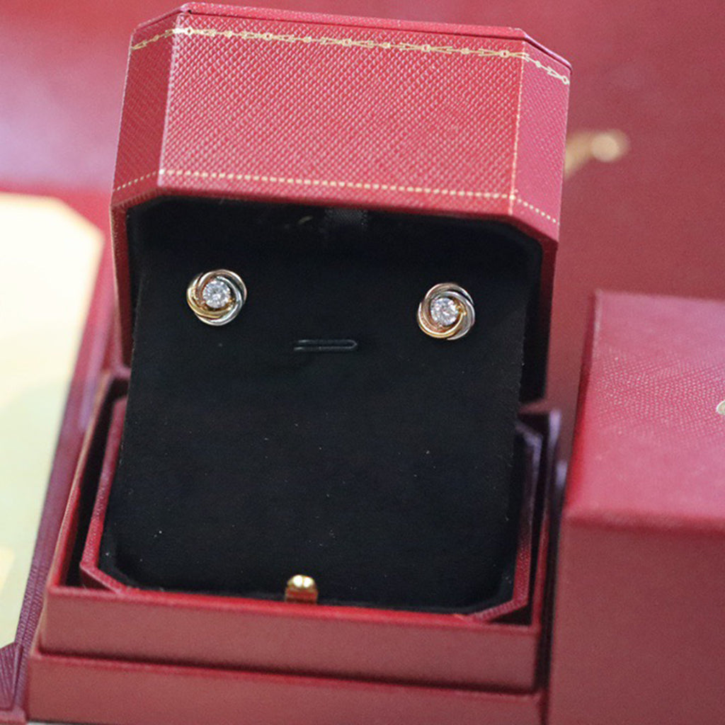 [Rani Jewelry] TRINITY STUD DIAMOND EARRINGS