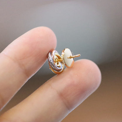 [Rani Jewelry] TRINITY STUD DIAMOND EARRINGS