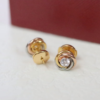 [Rani Jewelry] TRINITY STUD DIAMOND EARRINGS