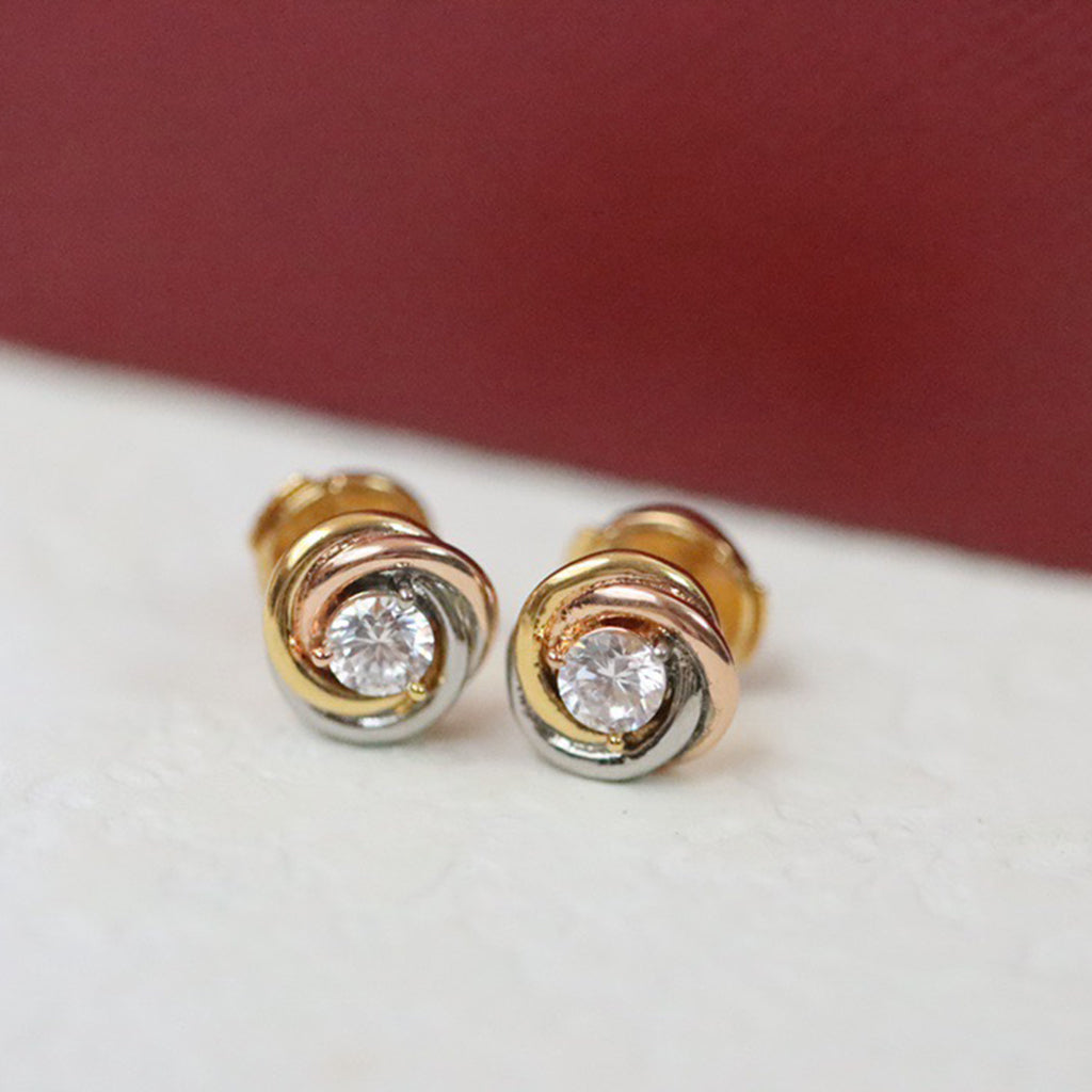[Rani Jewelry] TRINITY STUD DIAMOND EARRINGS