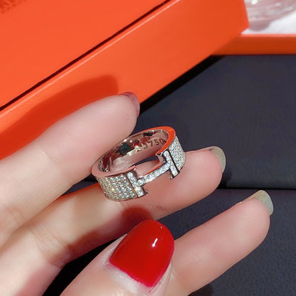 [Rani Jewelry]H RING FULL DIAMOND