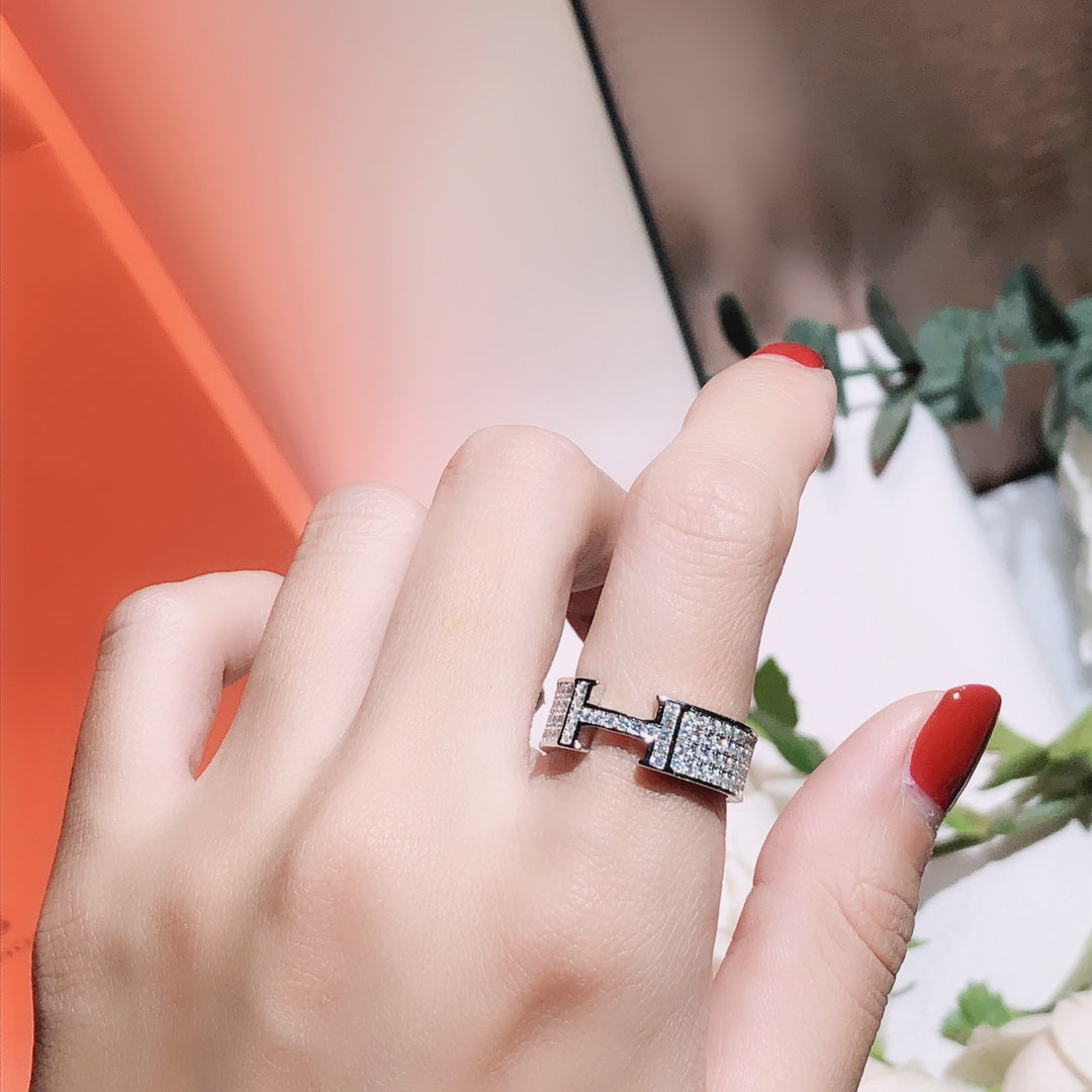 [Rani Jewelry]H RING FULL DIAMOND