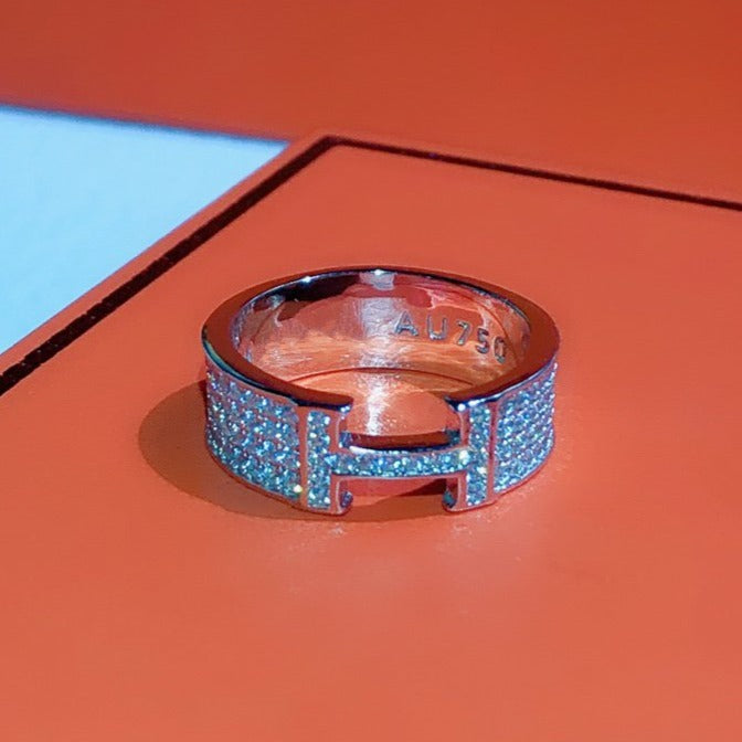 [Rani Jewelry]H RING FULL DIAMOND