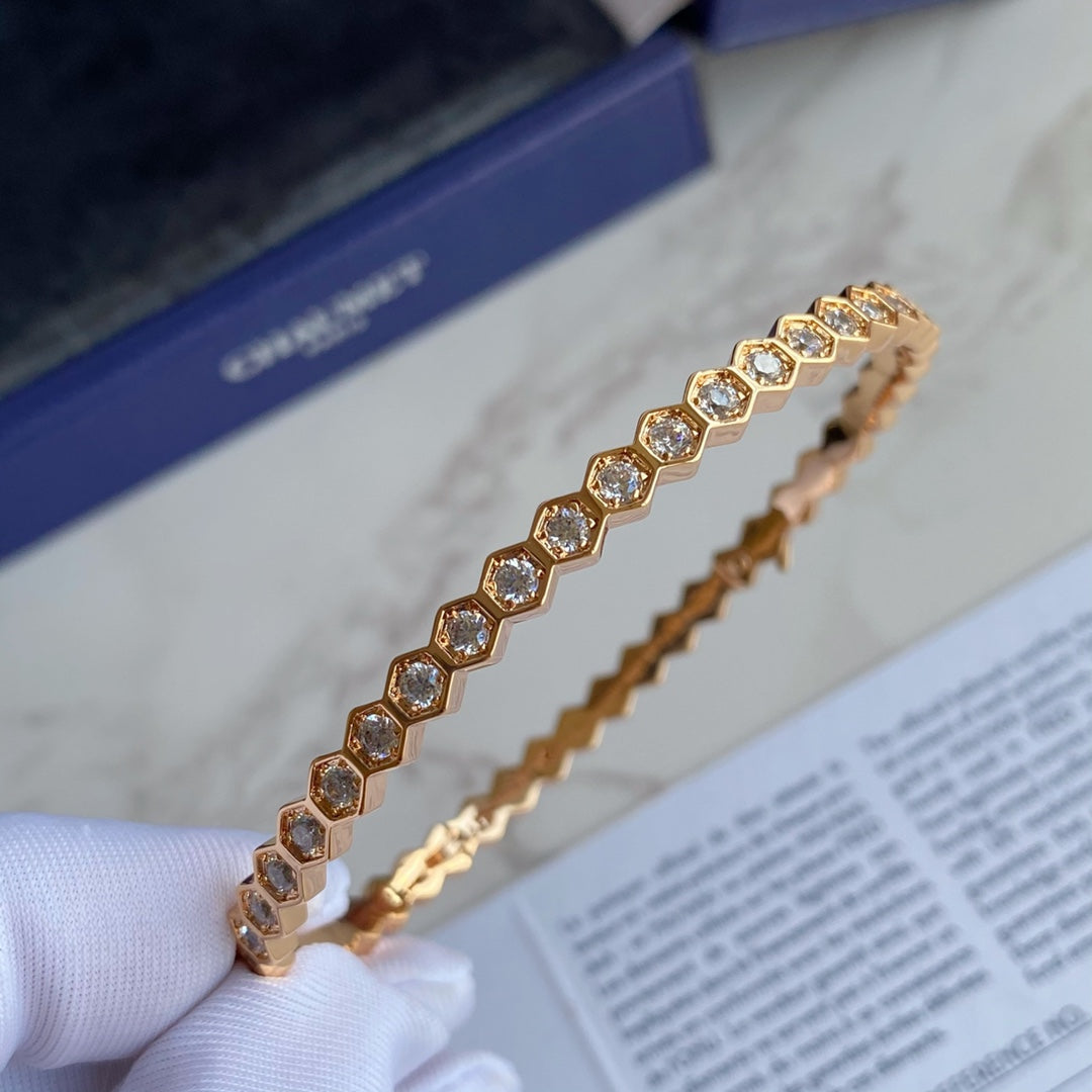 [Rani Jewelry]BEE LOVE GOLD BRACELET FULL DIAMOND