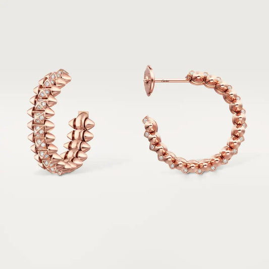 [Rani Jewelry] CLASH 6.4MM FULL DIAMOND SMALL EARRINGS
