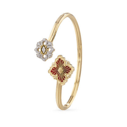 [Rani Jewelry JEWELRY] OPERA TULLE  GOLD BRACELET WITH ENAMEL BACKGROUND