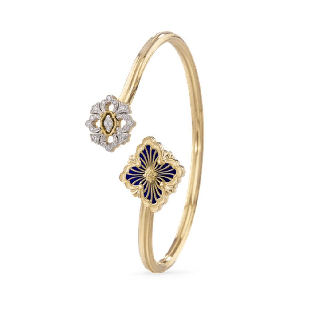 [Rani Jewelry JEWELRY] OPERA TULLE  GOLD BRACELET WITH ENAMEL BACKGROUND
