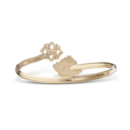 [Rani Jewelry JEWELRY] OPERA TULLE  GOLD BRACELET WITH ENAMEL BACKGROUND