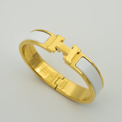 [Rani Jewelry]H WHITE BRACELET