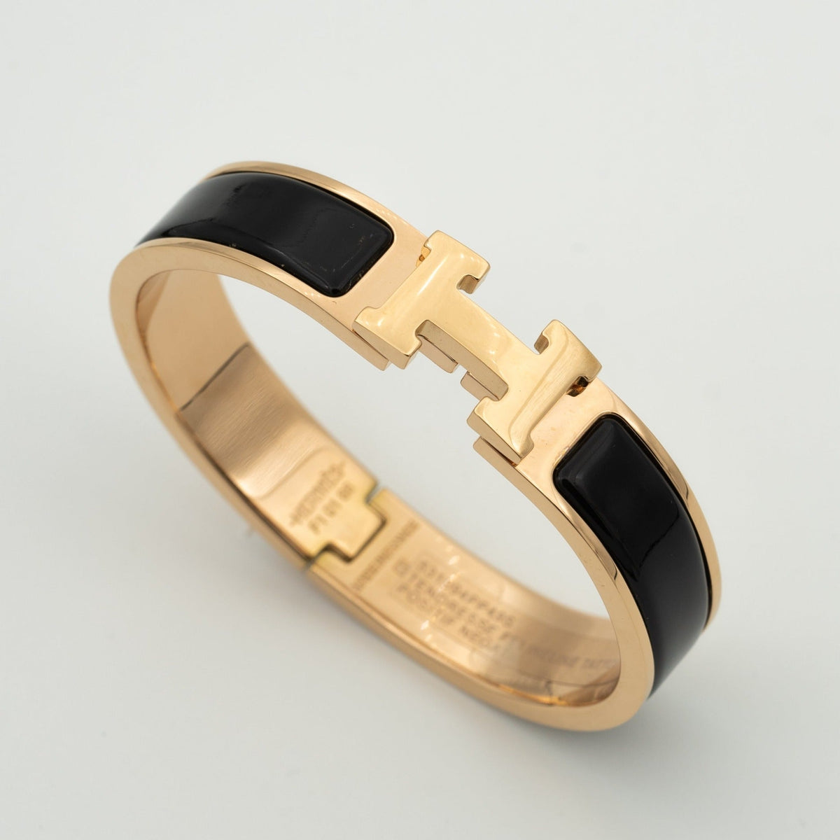 [Rani Jewelry]H BLACK BRACELET