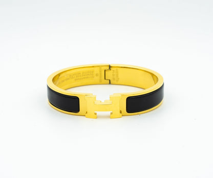 [Rani Jewelry]H BLACK BRACELET