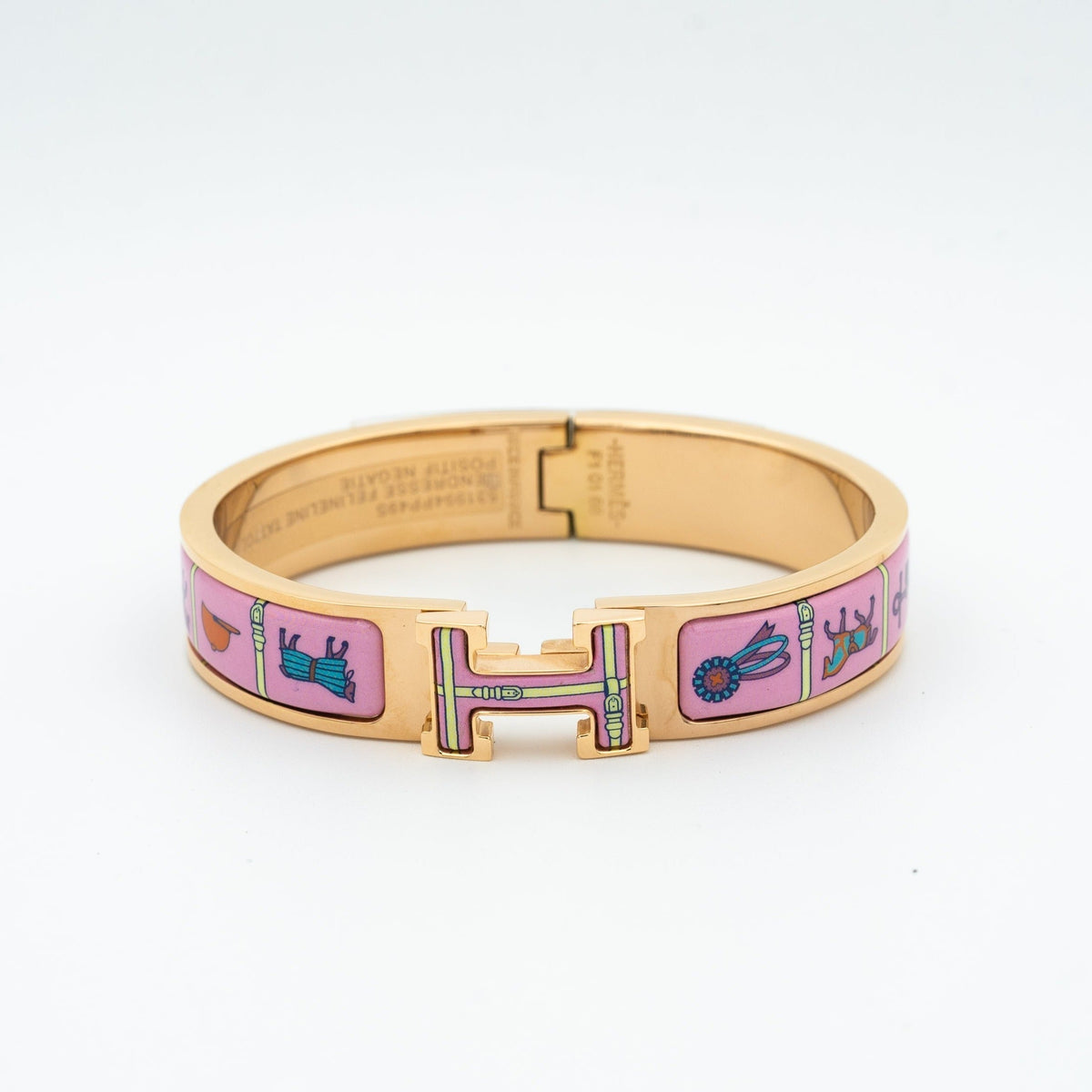 [Rani Jewelry]H PINK GOLD BRACELET PINK CERAMIC
