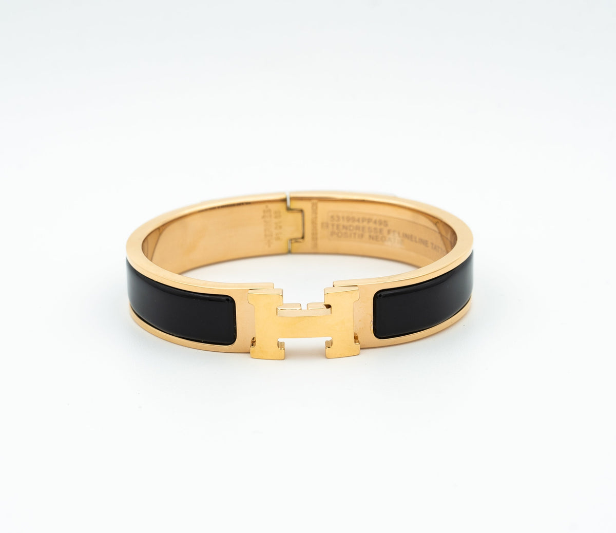 [Rani Jewelry]H BLACK BRACELET