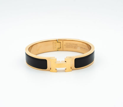 [Rani Jewelry]H BLACK BRACELET